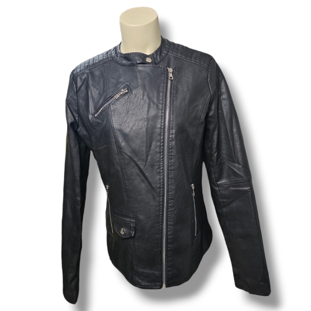 Alcott asymmetrical bomber jacket. Large